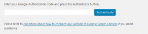 Google Authorization Code