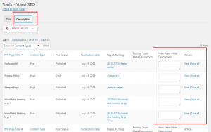 New Yoast Meta Description