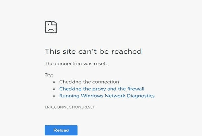 google chrome this site cannot be reached