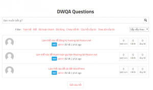 DWQA Questions - Answers page with WordPress