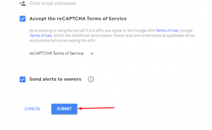 Accept the reCAPTCHA Terms of Service