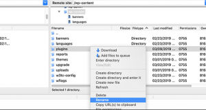 rename plugins folder ftp