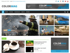 ColorMag - free WordPress interface