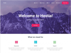 Hestia - free WordPress interface