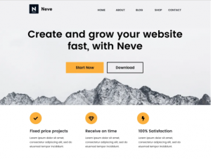 Neve - free WordPress interface