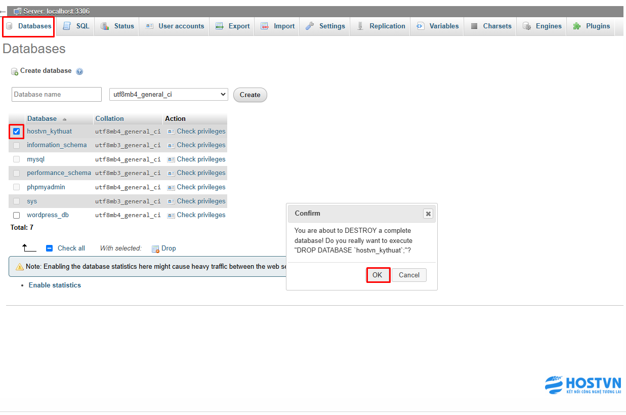 PHPMyAdmin là gì? Cách tạo và xóa Cơ Sở Dữ Liệu trên PHPMyadmin trong 5 phút Screenshot 11