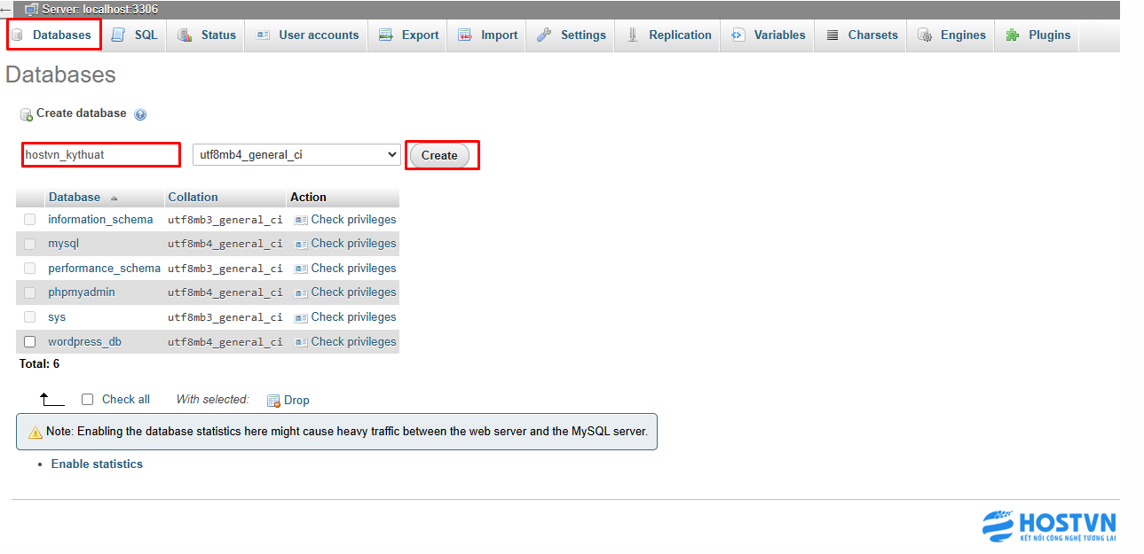 PHPMyAdmin là gì? Cách tạo và xóa Cơ Sở Dữ Liệu trên PHPMyadmin trong 5 phút Screenshot 8 2