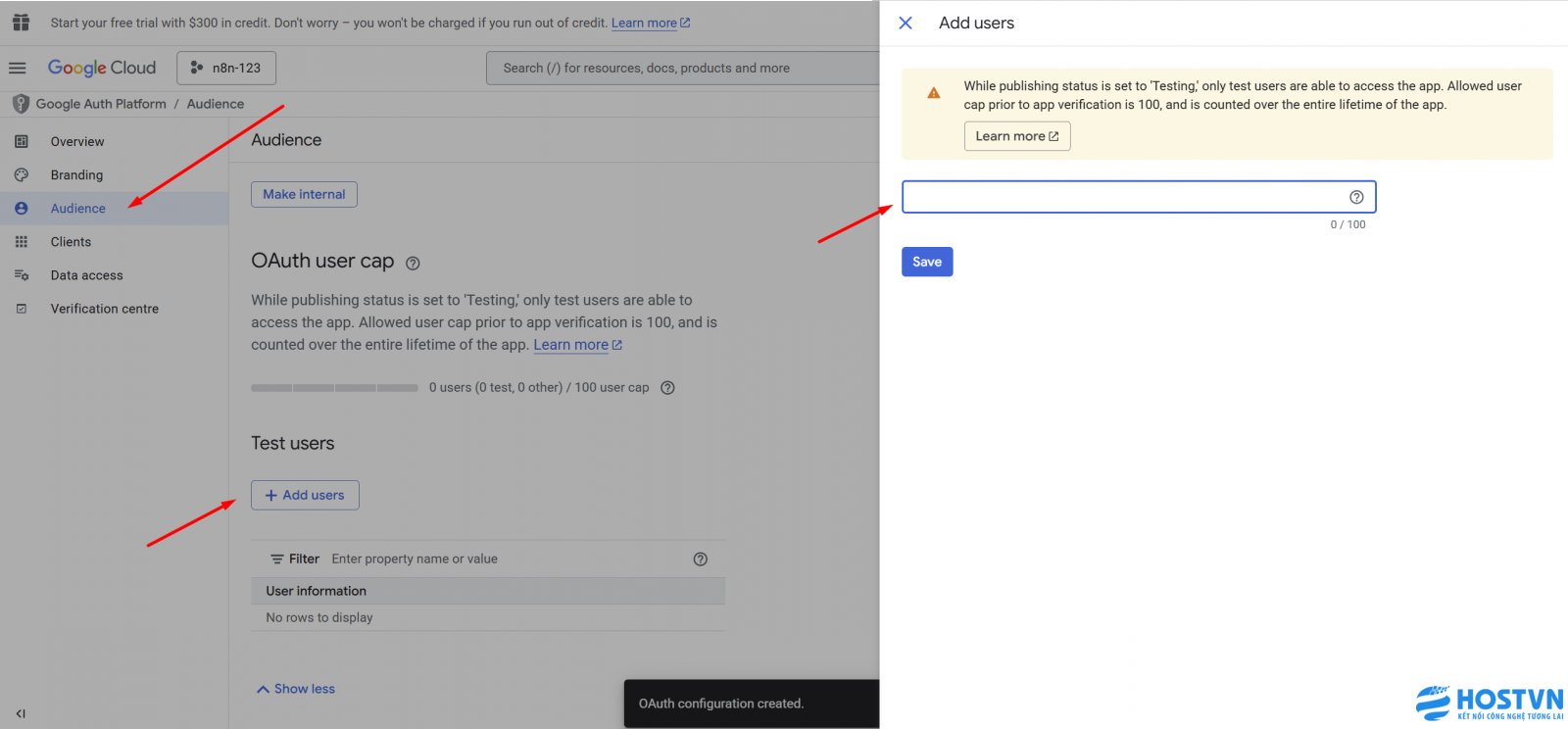 Kết nối n8n với Google Sheets