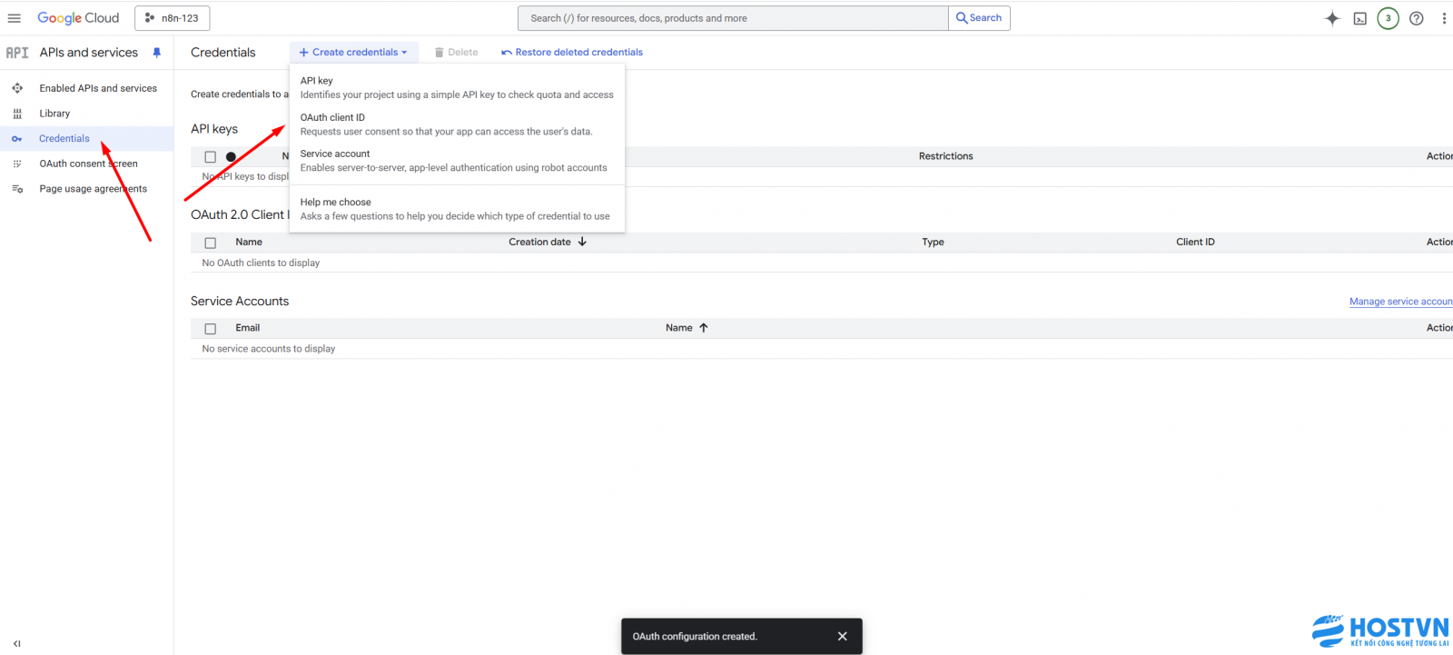 Kết nối n8n với Google Sheets